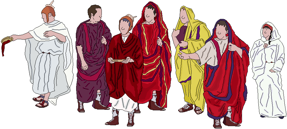 Pontifex/Flamen - Augur - Flamen Dialis - Flamen Martialis - Flamen Mercuralis - Flamen Junonis - Virgo Vestalis
